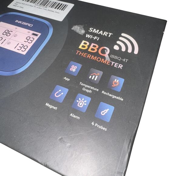 Inkbird Smart Wi-Fi BBQ Thermometer IBBQ-4T Grill Meat Oven Kitchen 4 Probes - Picture 9 of 16